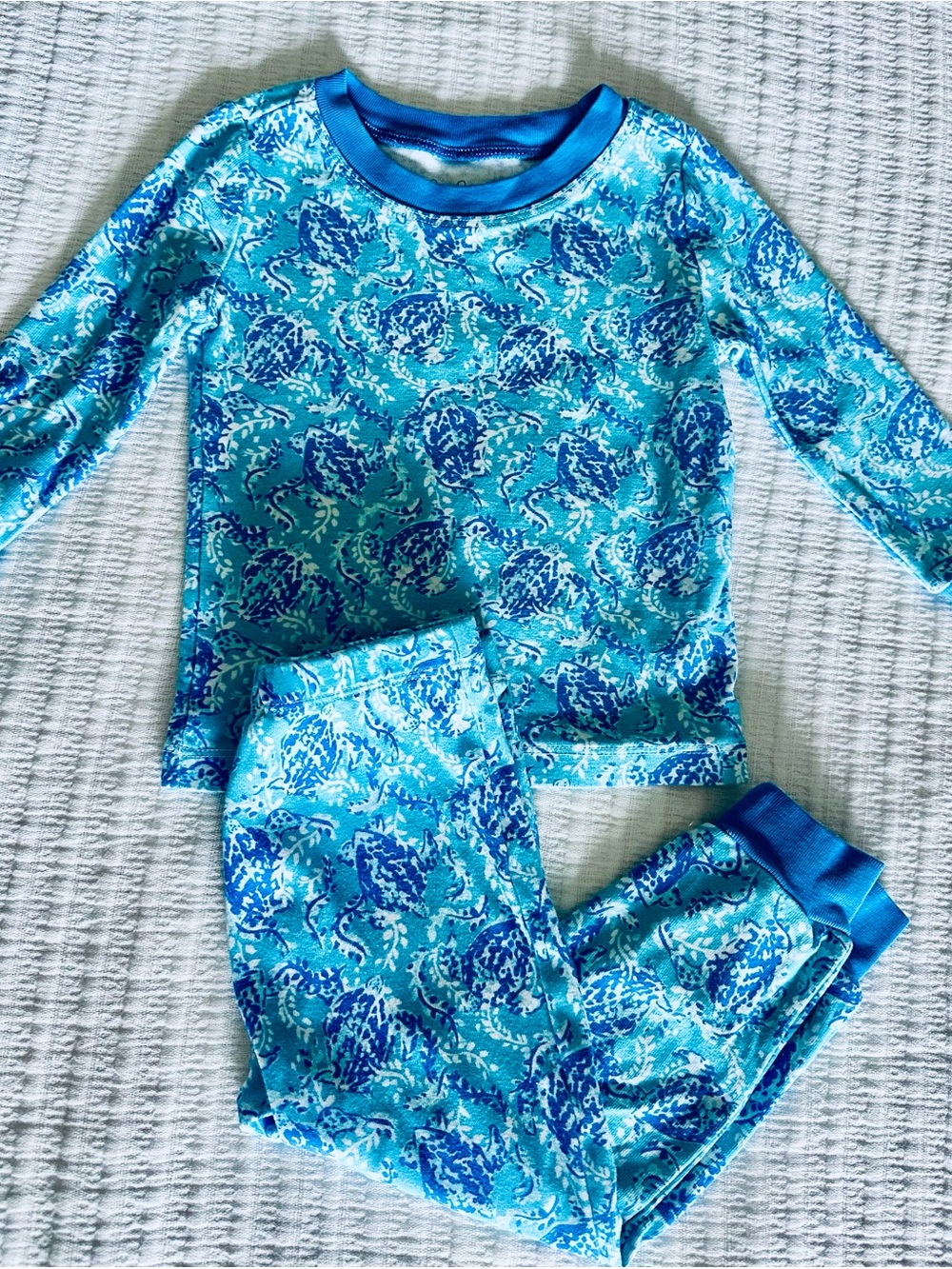 Lilly Pulitzer blue pajama set